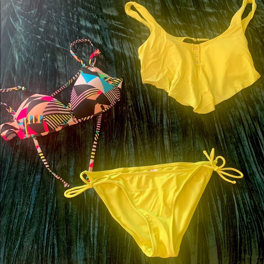 Xhiliration Swim Suits 3pcs